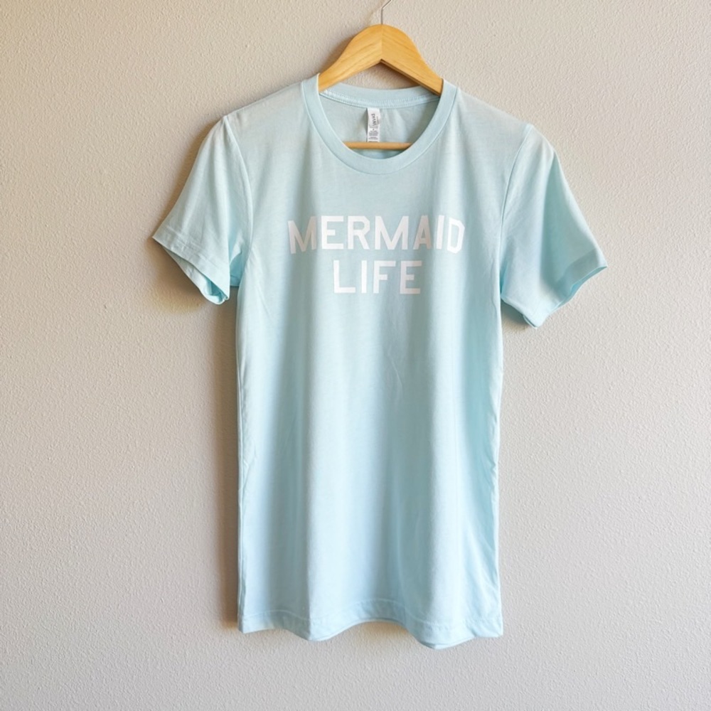 New! Mermaid Life Lightweight Short Sleeve Tee